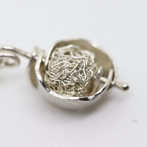Beechnut the Sleepy Dormouse Necklace in Silver