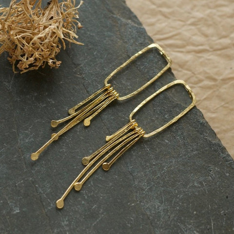 Gold Synthesis Earrings
