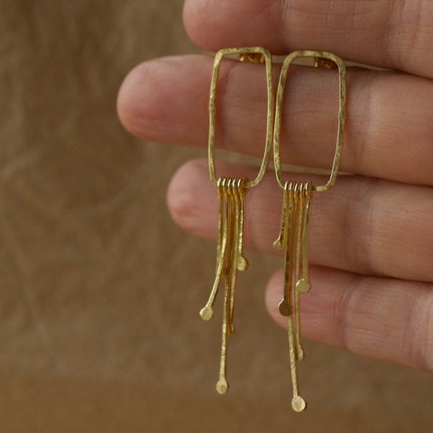 Gold Synthesis Earrings