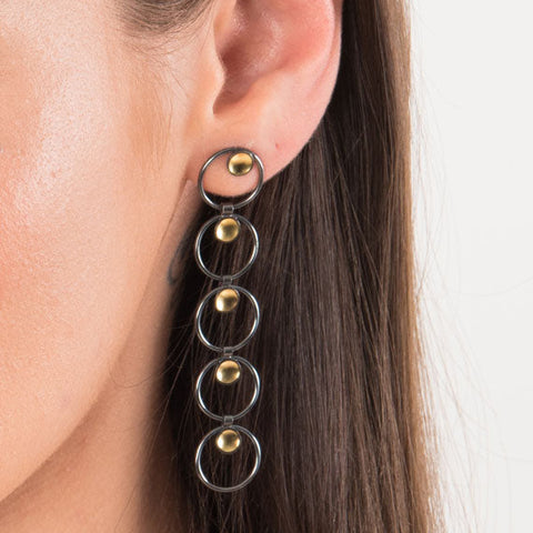 Black & Gold Earrings