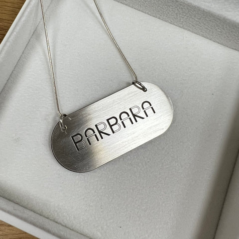 MAKE-DAY: Personalised Silver Pendant WED 15 MAY