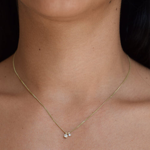 Ama Diamond & Pearl Necklace